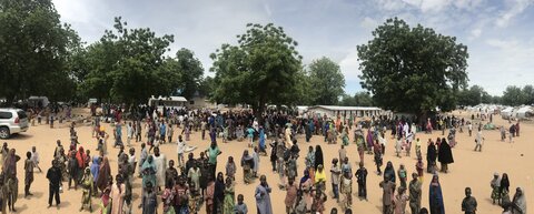 Northeast Nigeria crisis: WFP provides a lifeline to new arrivals in Bama Camp