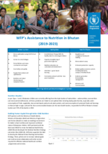 WFP’s Assistance to Nutrition in Bhutan  (2019-2023)