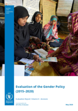 Evaluation of the Gender Policy (2015-2020)