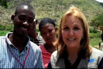 Josette Sheeran Visits Food for Work Project in Haiti